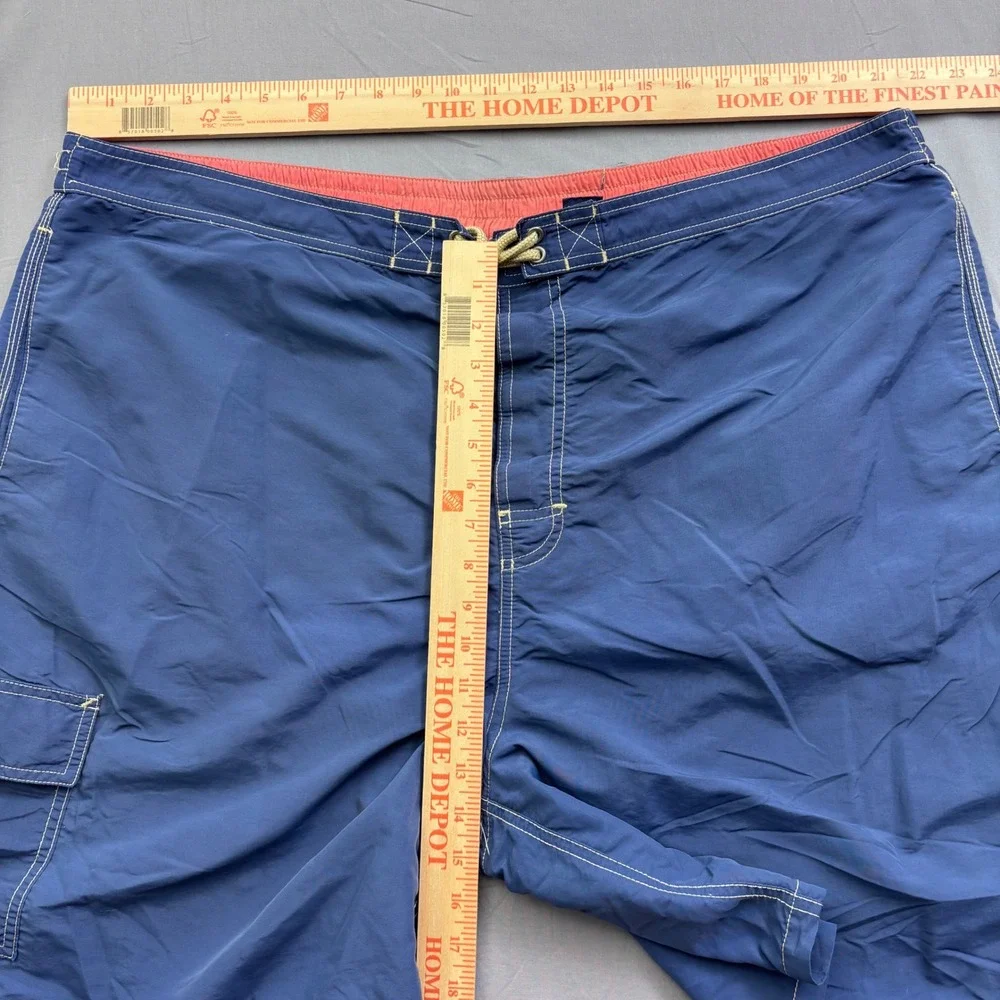Polo Ralph Lauren Mens Navy Blue‎ Swim Trunks Cargo Board Shorts 4XB Big